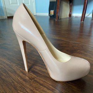 BRIAN ATWOOD ecru/beige stiletto pumps size 38.5/8.5 in IT/US